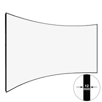 Heimkino-Projektor-Leinwand mit gebogener dünner Lünette