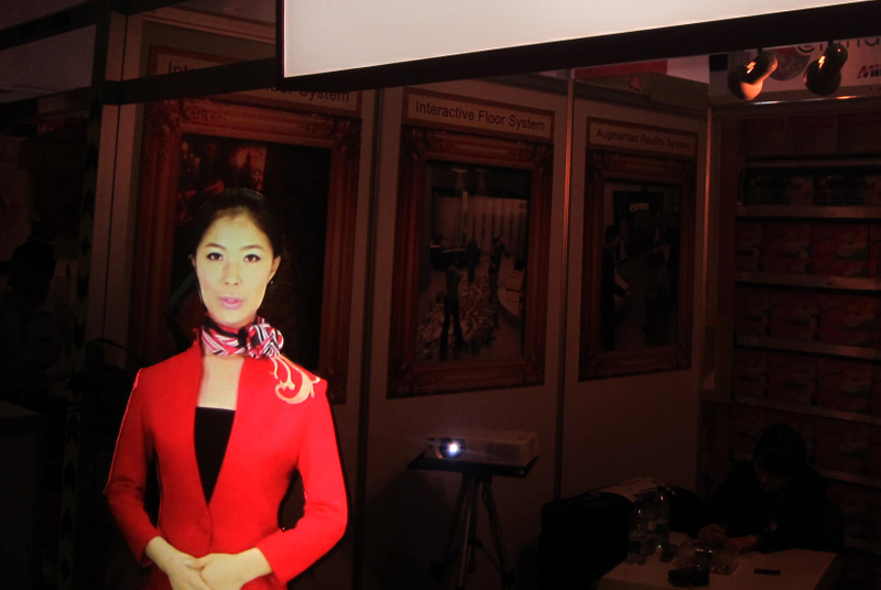 Professioneller PVC Heckprojektionsfilm für virtuelle Mannequin/Moderator Schaufensterpuppe