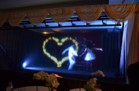 Hologramm-Live-Show mit Pepper Ghost 3D-Projektionsfolie für große Bühnen